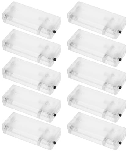 ELAYARD Plastic Battery Holder Case for String Lights Aa Battery Shell with Sturdy Design Suitable for Indoor and Outdoor Use String Light Parts Accessory
