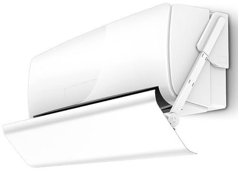 BeiJingYZ Air Conditioner Deflector Wall-Mounted, Air Vent Deflector for Split AC, Anti-Direct Blow, Adjustable Angle, Suspended Installation(84cm/33in)