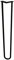 Furniture Legs Europe Pied de table en épingle à cheveux noir - Hauteur : 95 cm - Acier étiré à froid de qualité supérieure