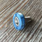 Unbekannt Kurbelschrauben farbig mit Alukappe Vierkant Innenlager MTB/Road Tuning Caps Axle Bolts (Blau)