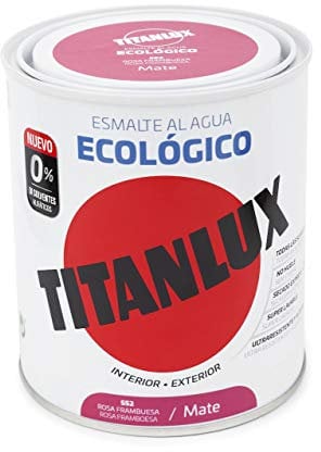 Titanlux Esmalte Ecológico Acrílico Mate 750 ml (Rosa Frambuesa 0552)
