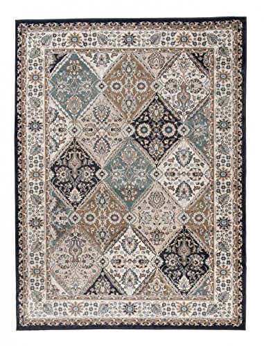 Carpeto Teppich Wohnzimmer 300x400cm Beige Muster Emirat Kollektion Elegant