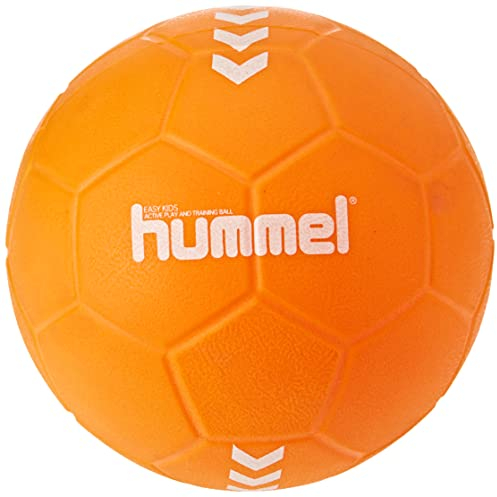 hummel 203606 Unisex Kinder HMLEASY Kids-Handball, Orange/Weiß, 1