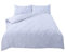 Highams Diamond Pintuck Duvet Cover with Pillow Case Luxury Pinch Pleat Bedding Set, White - Double