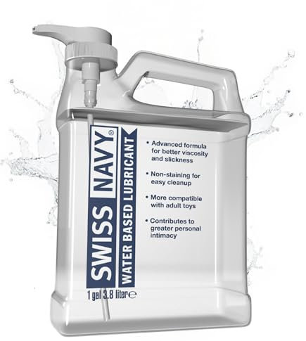 SWISS NAVY Premium-Sex-Gleitmittel auf Wasserbasis, 1 Gallone, MD Science Lab