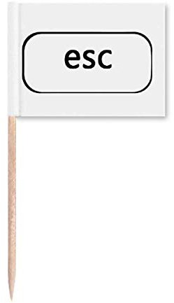 Keyboard-Symbol Esc Art Deco Geschenk Fashion Zahnstocher Flags Marker Topper Party Dekoration