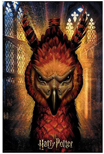 Prime 3D-Puzzle, 300 Teile, Harry Potter Fawkes (3D-Effekt), Schwarz, Standard