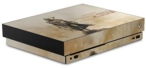 DeinDesign Autocollant Compatible avec Microsoft Xbox One X Sticker Film Autocollant The Mandalorian Star Wars Produit sous Licence Officielle