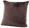 heimtexland ® Flanell Kuschel Kissen Super Soft Dekokissen Plüsch Typ380 Kissenhülle Schoko Braun 40x40 cm