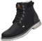 Mishansha Stivali Uomo Invernali Impermeabile Scarpe Outdoor Antiscivolo Allineato Caldi Donna Stivali da Neve, Nero 45