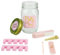 Paris Prix Mason Jar Beauté Manucure 13cm Rose