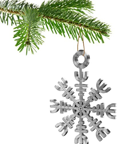 Christbaumkugel mit Helm der Ehrfurcht (Silber)
