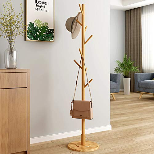 Porte-manteaux Sur Pied Porte-manteau sur Pied Arbre en Bois sur Pied Manteau Vestes Cintre Porte-manteau sur Pied Meubles de Maison Vêtements Support de Base Rond Couloir Monté Coin Salon Bureau