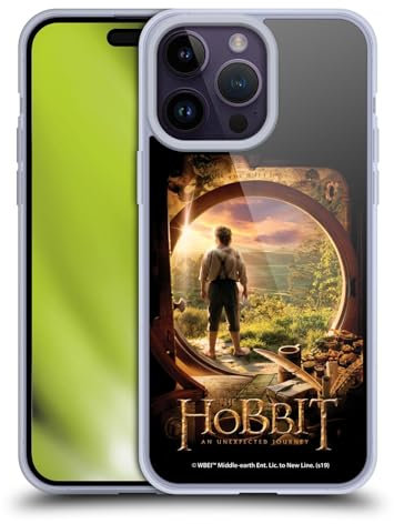 Head Case Designs Offizielle The Hobbit An Unexpected Journey Hobbit in der Tür Schluessel Kunst Gelhülle [Militärischer Schutzgrad] Kompatibel Mit Apple iPhone 14 Pro Max Und Kompatibel Mit MagSafe