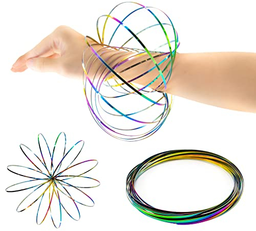 CaLeQi Arm Spielzeug Magic Flow Ring Spielzeug Stressabbau Autismus magisches wissenschaftliches Lernspielzeug sensorische interaktive Coole Tanzrequisite Weihnachten Geburtstag