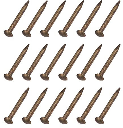 METALLIXITY Petit Clous (1.2x15mm) 150Pcs Laiton Minuscule Matériel Clous - pour Ménage Menuiserie, Bronzé