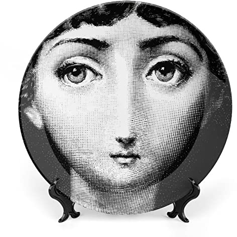 Lina Cavalieri - Piatto decorativo da parete, decorazione misteriosa da parete, con staffa e gancio speciale a molla, C27,7 cm