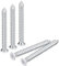 QUARKZMAN ST4x40mm Blanc Vis Autotaraudeuse, 50pcs Plat Tête Phillips Bois Vis pour Travail Bois