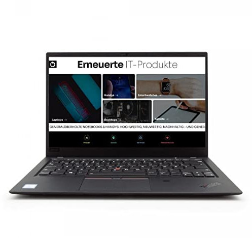 Lenovo ThinkPad X1 Carbon 6th Laptop | 14 | 1920 x 1080 | Intel Core i7-8650U | 16 GB DDR4 RAM | 512 GB NVMe | DE-QWERTZ | Windows 11 Pro | 1 anno di garanzia (ricondizionato)