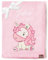 Be Mammy Personalisierte Babydecke mit 3D Applikation Warme Kuscheldecke mit Namen und Geburtsdatum; Perfektes Baby Geschenk; Blanket; Krabbeldecke BE20-280 (Puderrosa - Einhorn)