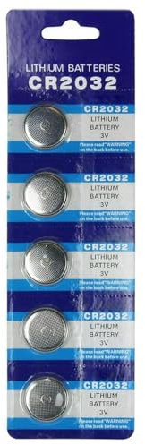 2 UR DOOR 3V CR2032 Lithium Coin Cell Batteries - Pack of 5 - Environmentally Friendly - Ideal for Car Alarms, Keyfobs, Toys, Watches Wearables - 20mm x 3.2mm