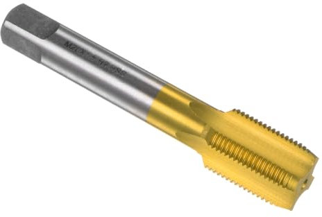 QUARKZMAN Metrico Macchina Filettatura Fresatrice Maschi M20 x 1.5 H2 Rivestimento Titanio (Ti-Rivestito) Alta Velocità Acciaio 4 Dritto Scanalature Vite Filettatura Maschiatura Strumento