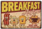 SUPERDANT Breakfast Anytime Metal Tin Sign Funny Breakfast Coffee Diner Tin Signs Retro Metal Poster for Home Kitchen Restaurants Cafes Bars Pub Man Cave Wall Decor Plaque Sign