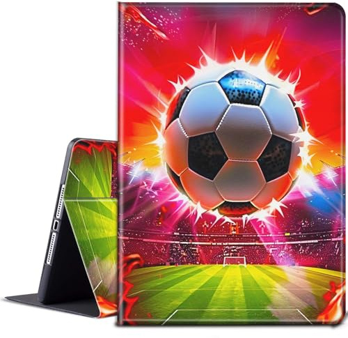 BPQOJB for iPad Air 11 inch Case 2024 M2 for iPad Air 6th Generation Case with Adjustable Stand & Auto Wake/Sleep Smart Protect Cover for iPad Air 11 inch 2024 - A Football