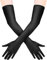 1 Paar Handschuhe Lang Elegant Damen, Satin Classic Schwarze Abendhandschuhe, 1920er Handschuhe für Classic Opera Party HalloweenKarneval Kostüm Hochzeit Mottoparty Abschlussfeier für Damen & Mädchen