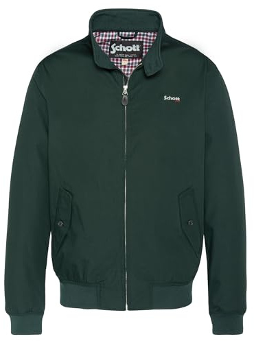 Schott NYC Homme Cabl1220 Jacket, DARK GREEN, XL EU