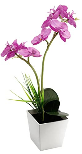 ABOOFAN LED Orchideen Tischlampe aus Langlebigem Material 9-led Licht mit Biegsamen Blütenzweigen für Wohnraumdeko und Geschenk