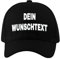 NIMAMA Unisex Erwachsenen Cap Bedrucken Lassen - Mit Wunschtext personalisiert - Individuell als Geschenk für Herren und Damen selbst gestalten - Schwarz