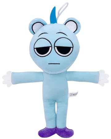 Benolls Sprunki Plushies Merch,Sprunki Plush Toys,Soft Stuffed Animal Pillow Figure Doll Christmas Birthday Gifts for Adult Kids (Sky Plush)