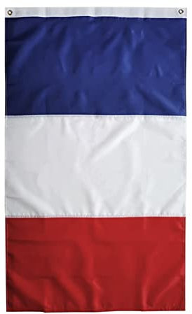 Drapeau français couleurs vives drapeau national français drapeau de jardin résistant à la fonte avec œillets 60x90cm