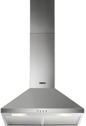 Chimney Cooker Hood, 60 cm, 3 Speed Settings, LED Lights, Stainless Steel