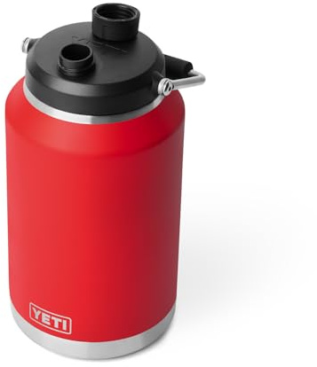 YETI Rambler Gallon Jug 2.0, Vacuum Insulated, Leakproof, Stainless Steel with MagCap, Rescue Red