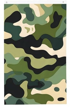Banderas de camuflaje de 3 x 5 pies, bandera militar de doble cara para casa, patio, exterior, interior, fiesta, decoración