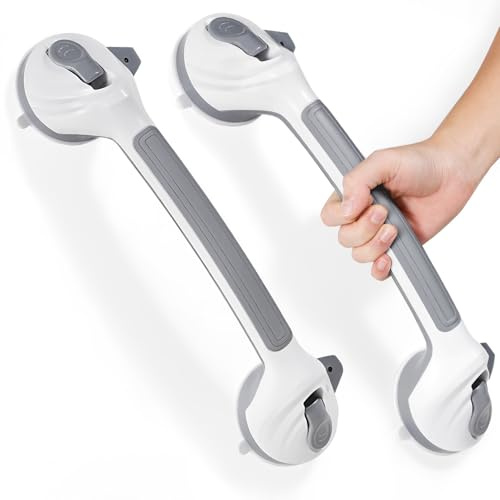 Reyiu Grab Bars for Shower, Updated 16.5 Shower Handle for Seniors, 2 Pack
