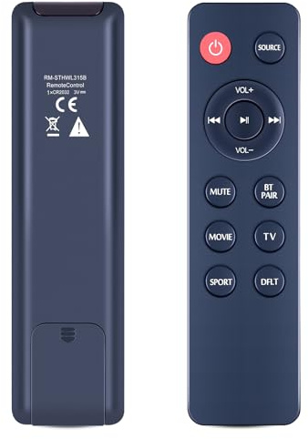 CLVIZCXOM RM-STHWL315B Remote Control for JVC TH-W513B TH-WL315B Soundbar | Also Fit for TH-W513BK TH-WL311B TH-WL515B TH-WL515BK Soundbar Audio System Remote