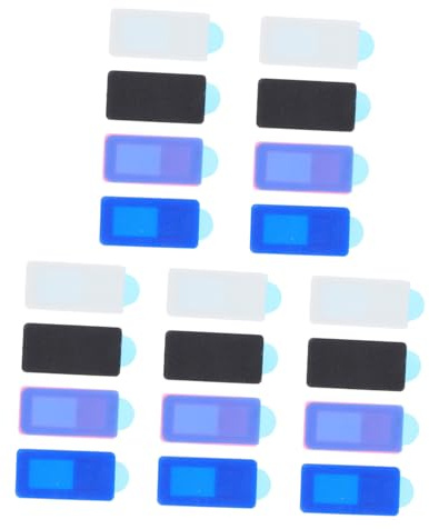 Homoyoyo 20Pcs Webcam Privacy Covers Ultra-thin Camera Protection Patches for Laptops Tablets Smartphones Easy to Install Privacy Protection in Black White Pink Blue