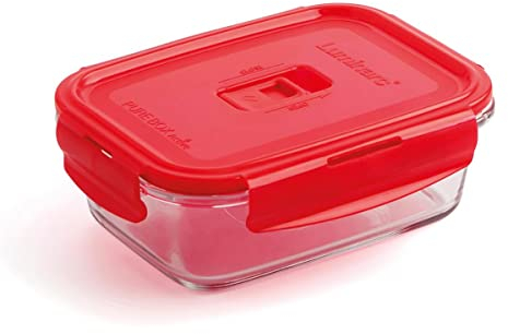 Luminarc Pure Box Bol rectangulaire hermétique 19 x 13 cm - 122 cl Bicolore