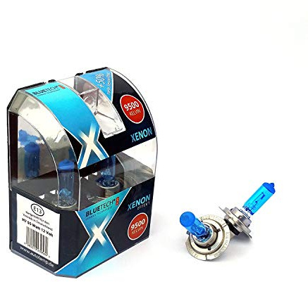 BLUETECH H7 + W5W GLÜHLAMPEN 12V 55W 5W Standlicht Extrem Blue Xenon-Optik