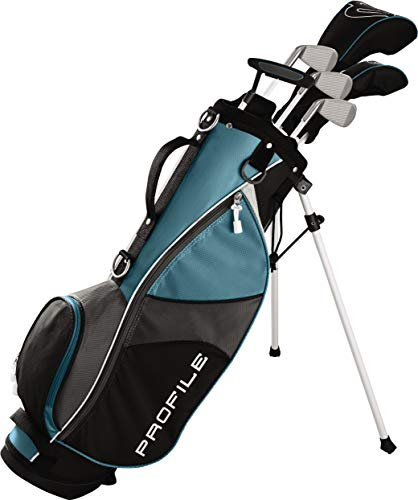 Wilson Profile Jgi Junior-Set Completo di Mazze da Golf, Misura Grande, Club Trasporto Unisex, Teal-età 11-15, Large-Teal