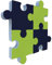 platino24 Schallabsorber-Set Puzzle aus Basotect G+ mit Akustikfilz, Akustikbild aus 2X Nachtblau, 2X Hellgrün Diagonale 360 x 50 mm