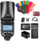 Godox V1-S TTL Round Head Camera Flash for Sony, 2.4G Wireless TTL Speedlight,76Ws HSS 1/8000s with Li-ion Battery,Compatible with Sony a7IV, a7III, a7RIV, a7R5, a7RII, a7RIII, a6400, a6000, a350