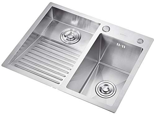 Lavabos Acero De Lavandería Piscina Balcón Del Hogar Inoxidable Fregaderos De Lavandería Con Lavabo Lavadero Fácil De Limpiar Doble Fregadero De Lavandería Piscina Regalo