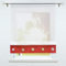 SCHOAL Raffrollo mit Tunnelzug Transparente Raffgardine Modern Bändchenrollo Weiß Gardinen Voile 1 Stück BxH 80x155cm Rot