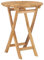 Klappbarer Gartentisch Ø 60 cm Teak Massivholz