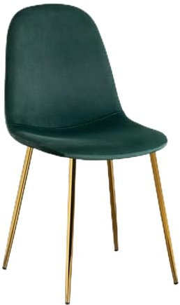 SKLUM Chaise de Salle à Manger en Velours Glamm Doré Blush
