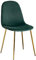 SKLUM Chaise de Salle à Manger en Velours Glamm Doré Blush